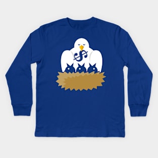 Birds in Nest Kids Long Sleeve T-Shirt